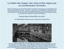 Tablet Screenshot of meteo-cernay.fr